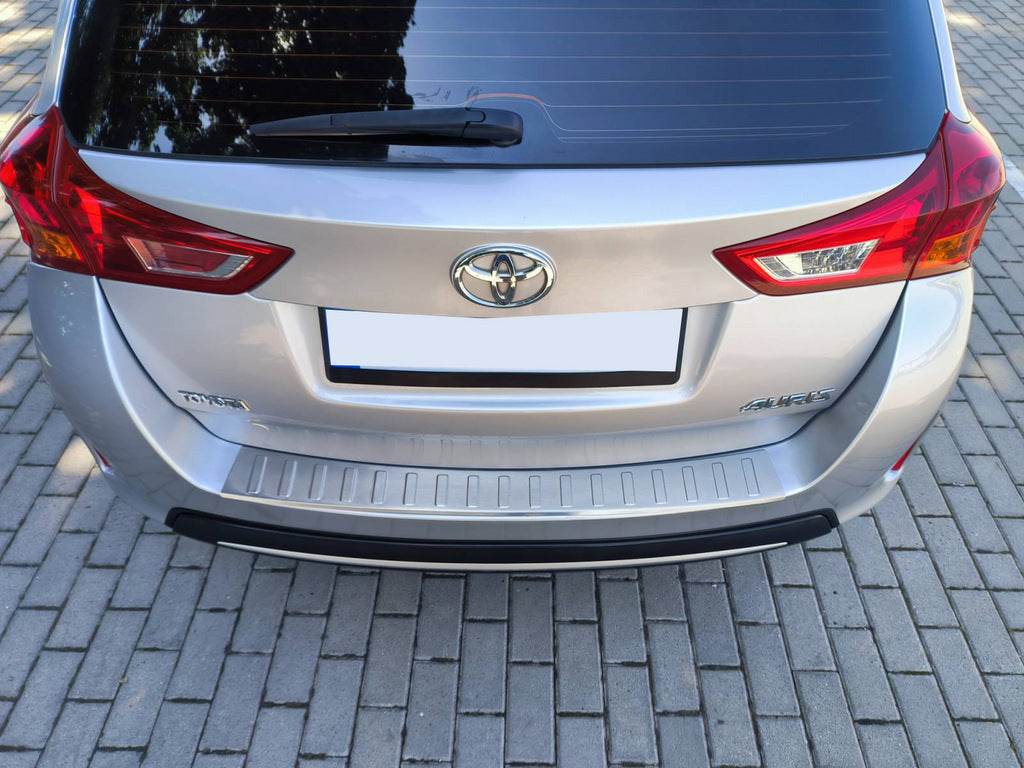 Rear bumper cover Carmos (SW) (stainless steel) for Toyota Auris 2012-2018 - Reelken Auto