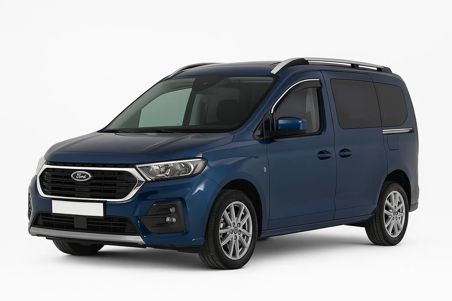 Window Deflectors with Chrome Trim Niken Luxury (2 pcs) for Ford Connect 2021- - image 1