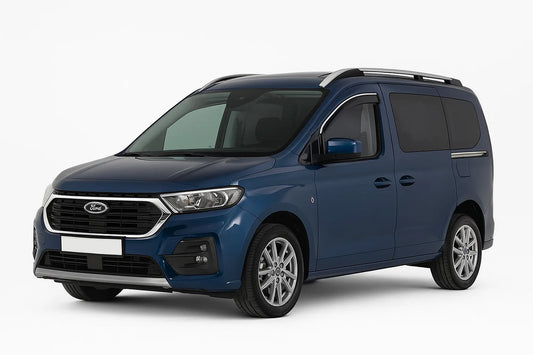 Window Deflectors with Chrome Trim Niken Luxury (2 pcs) for Ford Connect 2021- - image 1