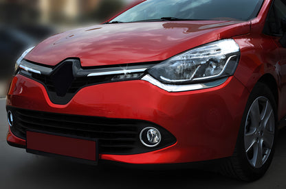 Grille Trim Covers OmsaLine (2 pcs, Stainless Steel) for Renault Clio IV 2012-2019 - image 1