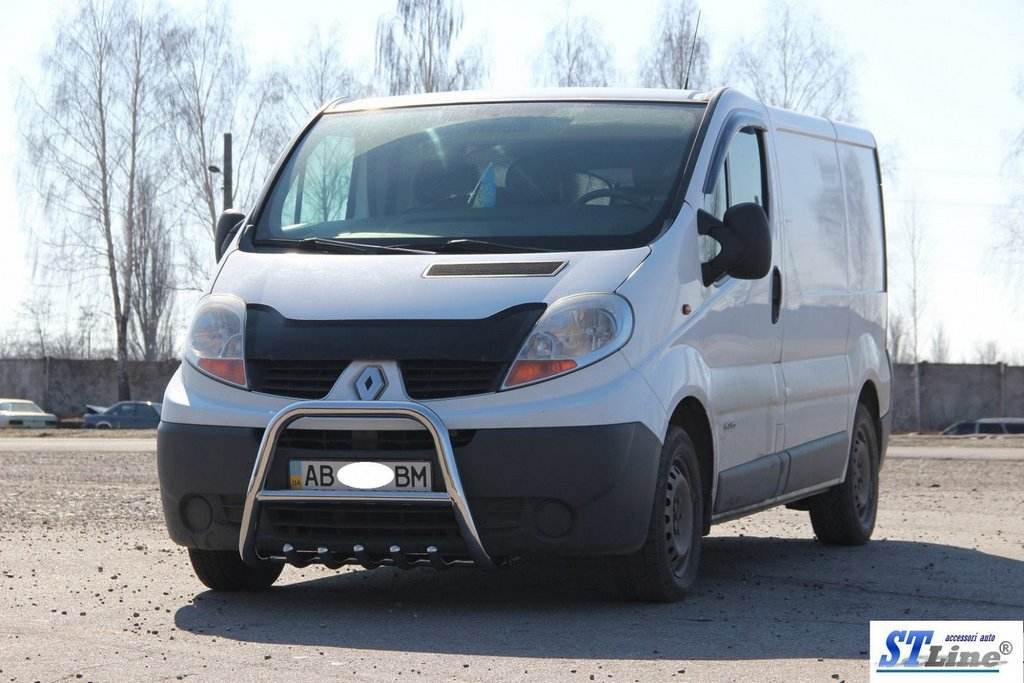 Kangaroo cage QT-Spec (stainless steel) for Opel Vivaro 2001-2015 - Reelken Auto
