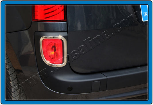 Rear reflector trim (2 pcs, stainless steel) for Renault Kangoo 2008-2020 - image 2