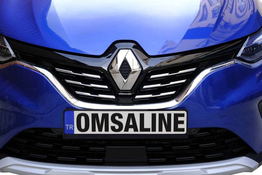 Grid overlays (6 pcs., stainless steel) for Renault Captur 2019↗ - Reelken Auto