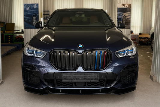 Kidney Grilles 1 Bar (2019-2022, M-Color) for BMW X6 G06 2019–2027 - image 1