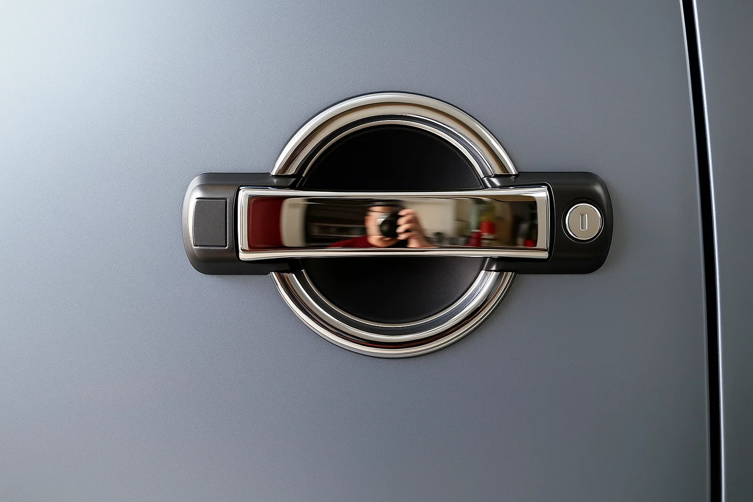 Chrome Door Handle Covers (4 pcs, Stainless Steel) for Fiat Doblo I 2005-2010 - image 1