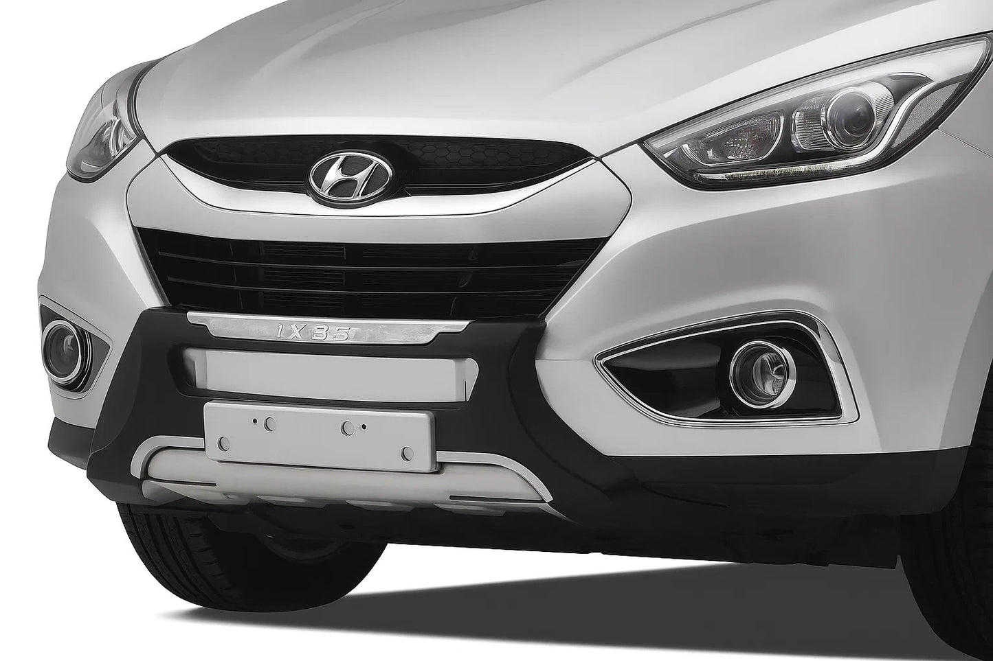 Front Plastic Lip V4 for Hyundai IX-35 2010-2015 - image 1
