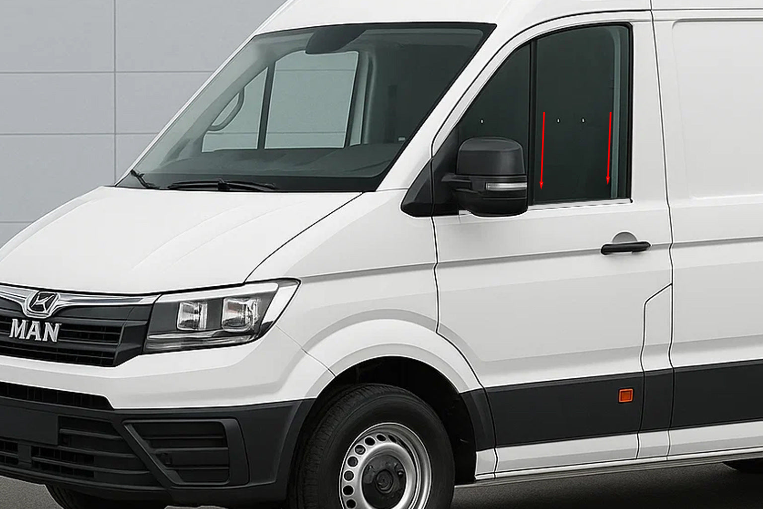 Window Trim (2 pcs, Stainless Steel) for Man TGE 2017- - image 1