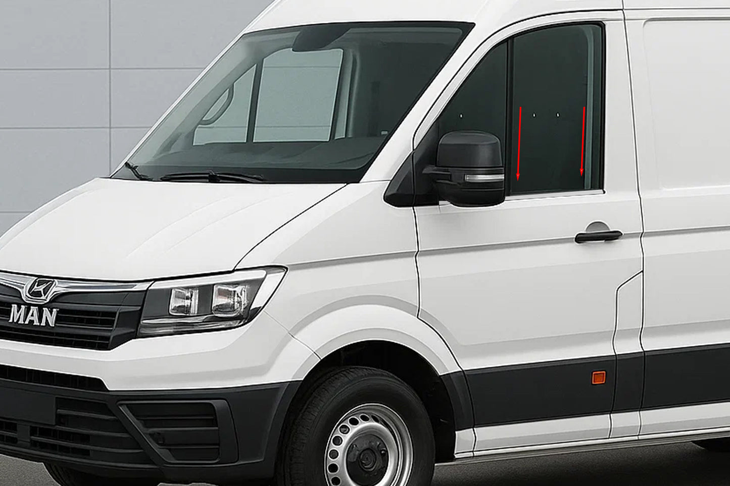 Window Trim (2 pcs, Stainless Steel) for Man TGE 2017- - image 1