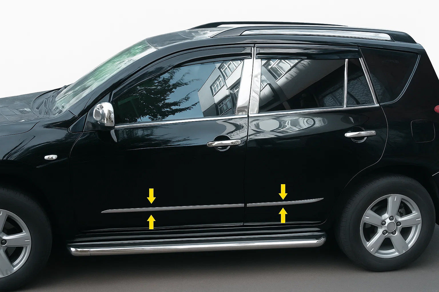 Stainless Steel Door Moldings for Toyota Rav 4 2006-2013 - image 3