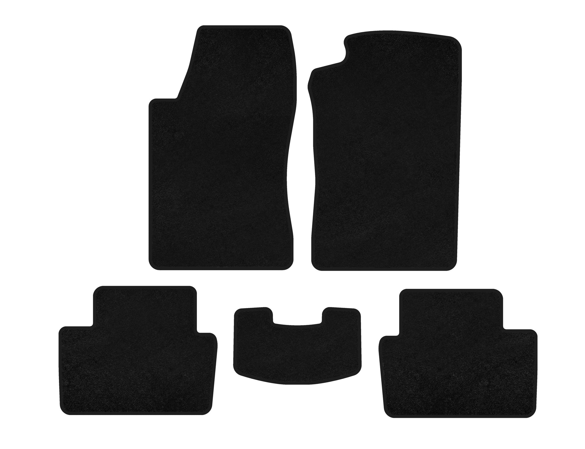 Textile Floor Mats Premium (LB, Black) for Opel Vectra B 1995-2002 - image 1