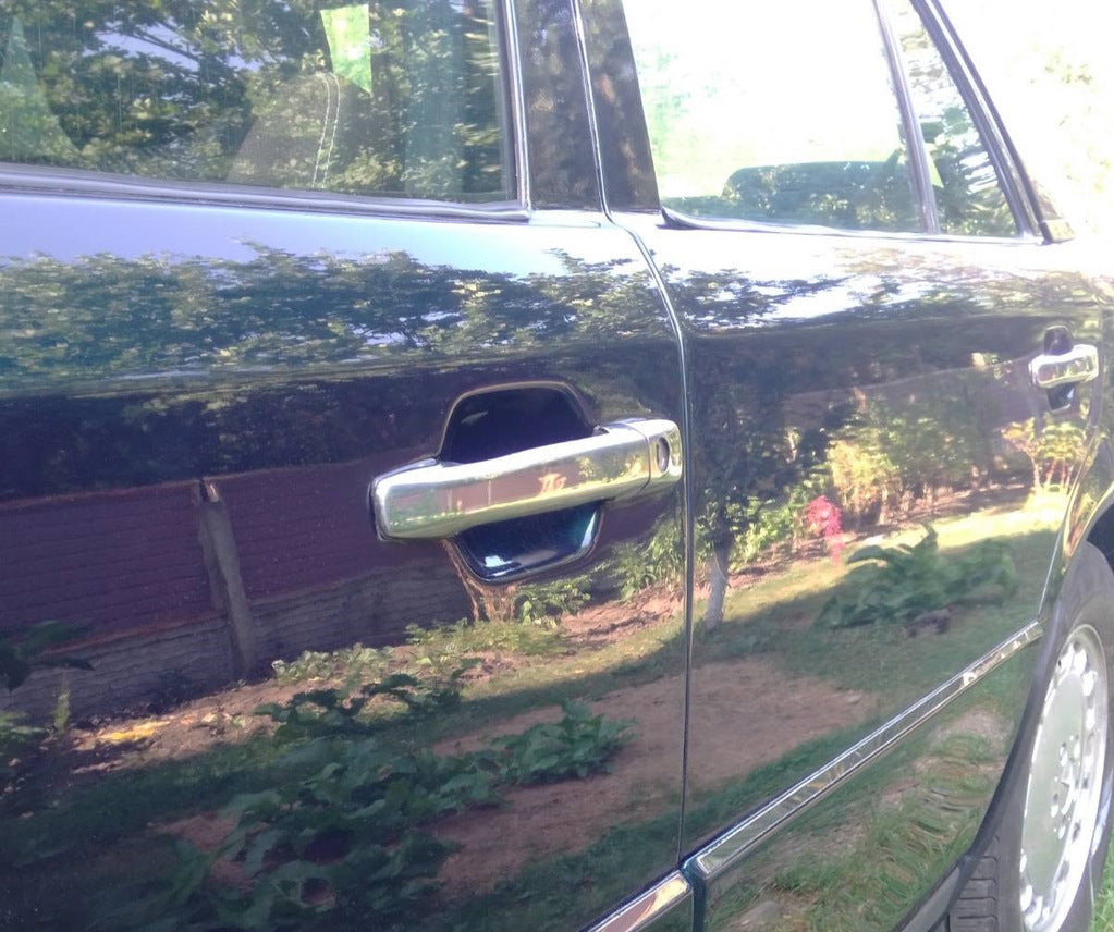 Chrome Door Handle Covers (4 pcs, Stainless Steel) for Mercedes E-сlass W124 1984-1997 - image 6