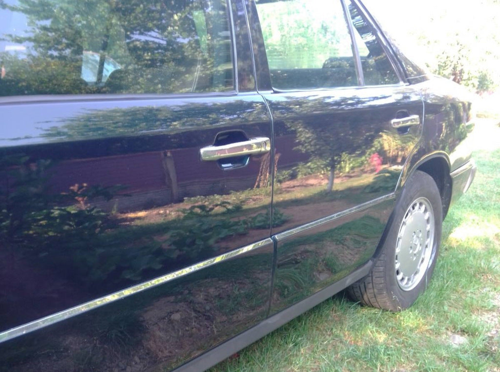 Chrome Door Handle Covers (4 pcs, Stainless Steel) for Mercedes E-сlass W124 1984-1997 - image 3