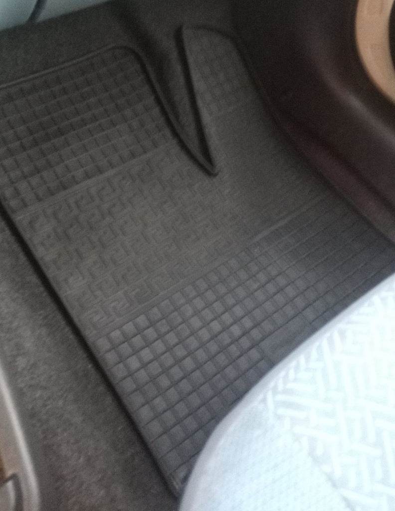 Rubber mats (2 pieces, Polytep) for Fiat Doblo I 2005-2010 - Reelken Auto