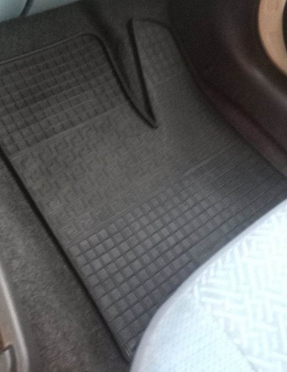 Rubber mats (2 pieces, Polytep) for Fiat Doblo I 2005-2010 - Reelken Auto