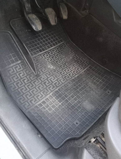 Rubber mats (2 pieces, Polytep) for Fiat Doblo I 2005-2010 - Reelken Auto
