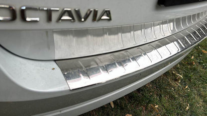 Rear bumper trim Carmos (SW, stainless) for Skoda Octavia IV A8 2020↗︎ - Reelken Auto
