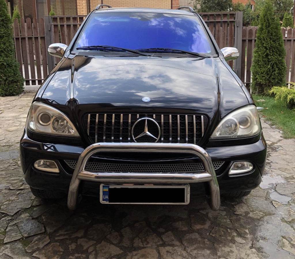 Mirror covers (2 pieces, stainless steel) for Mercedes ML W163 - Reelken Auto