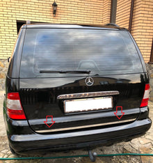 Trunk trim stainless steel for Mercedes ML W163 1997-2005 - image 1