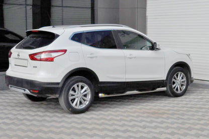 Side Bars (2014-2017, 2 pcs, Stainless Steel) for Nissan Qashqai 2014-2021 - image 1