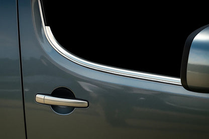 Window Trim (2 pcs, Stainless Steel) for Peugeot Partner Tepee 2008-2018 - image 1