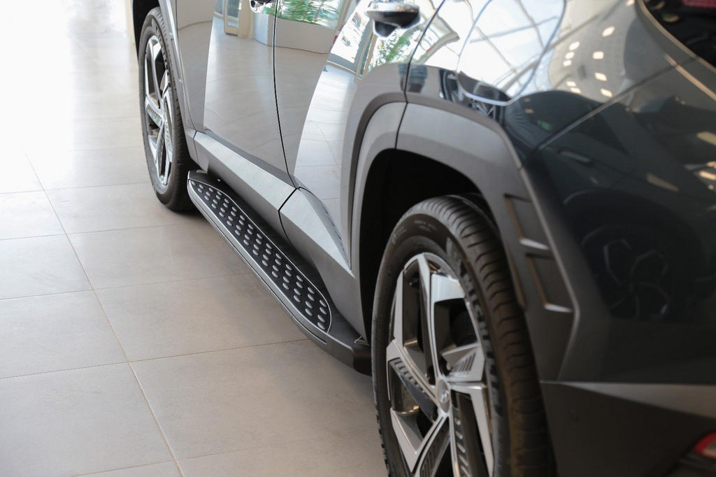 Side sills Shining Black (2 pcs., Aluminum) for Hyundai Tucson NX4 2021↗ - image 1
