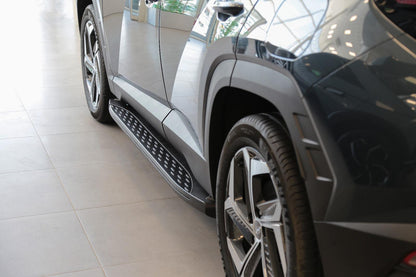 Side sills Shining Black (2 pcs., Aluminum) for Hyundai Tucson NX4 2021↗ - image 1