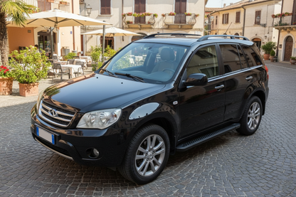 Side Steps Allmond Black (2 pcs, Aluminum) for Chery Tiggo 3 2005- - image 1