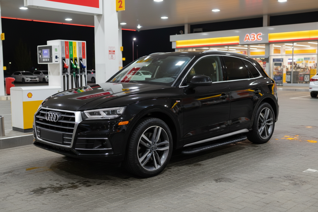 Side Steps Bosphorus Black (2 pcs, Aluminum) for Audi Q5 2017-2025 - image 1