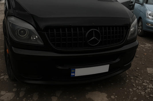 Front Grille GT Panamericana Black (2006-2013) for Mercedes Sprinter W906 2006-2018 - image 2