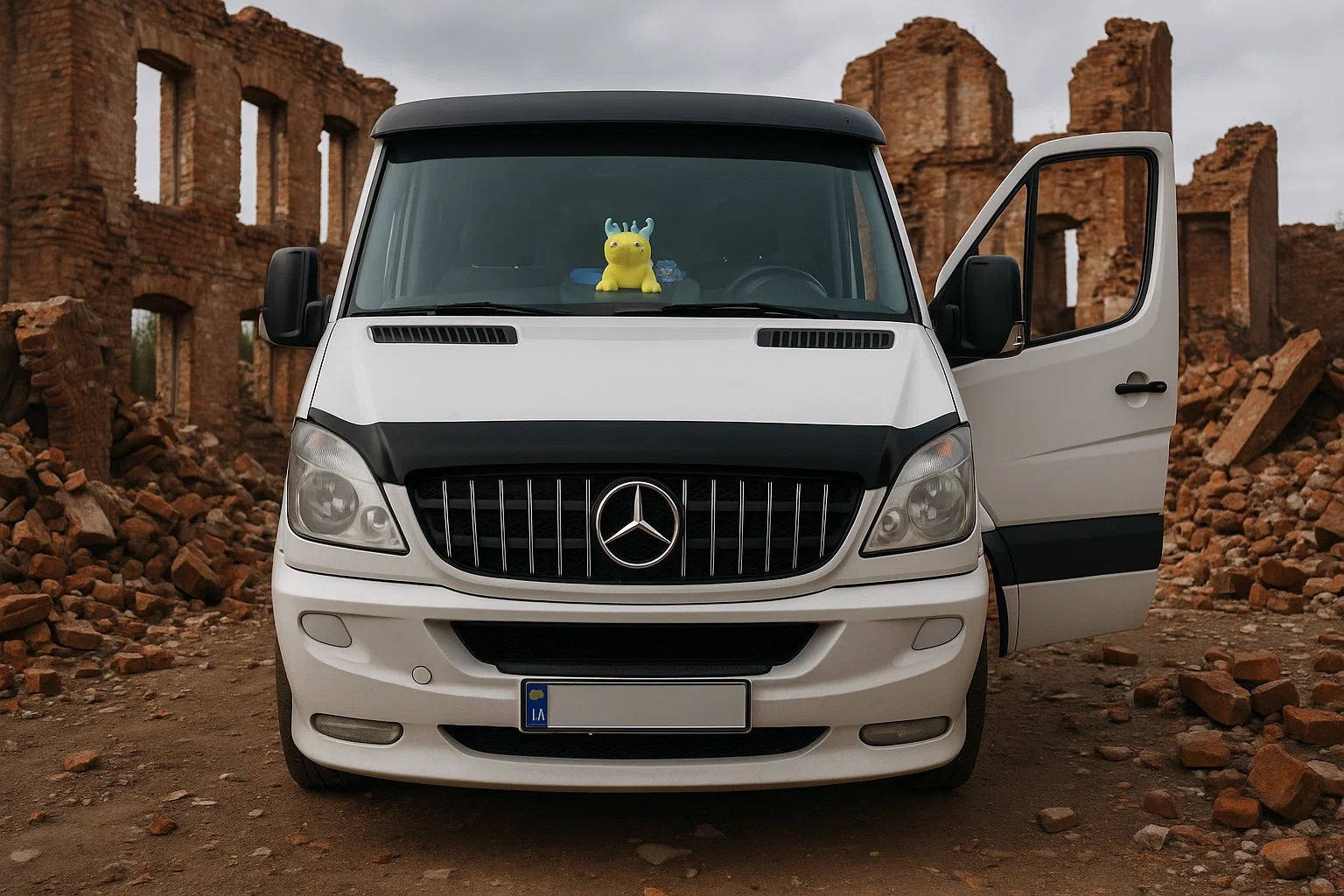 Front Grille GT Panamericana Chrome (2006-2013) for Mercedes Sprinter W906 2006-2018 - image 1