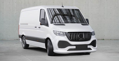 Front bumper with ABS grille (for painting) for Mercedes Sprinter W907/W910 2018↗ - Reelken Auto