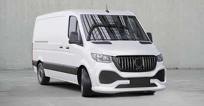 Front bumper with ABS grille (primed for painting) for Mercedes Sprinter W907/W910 2018- - image 7