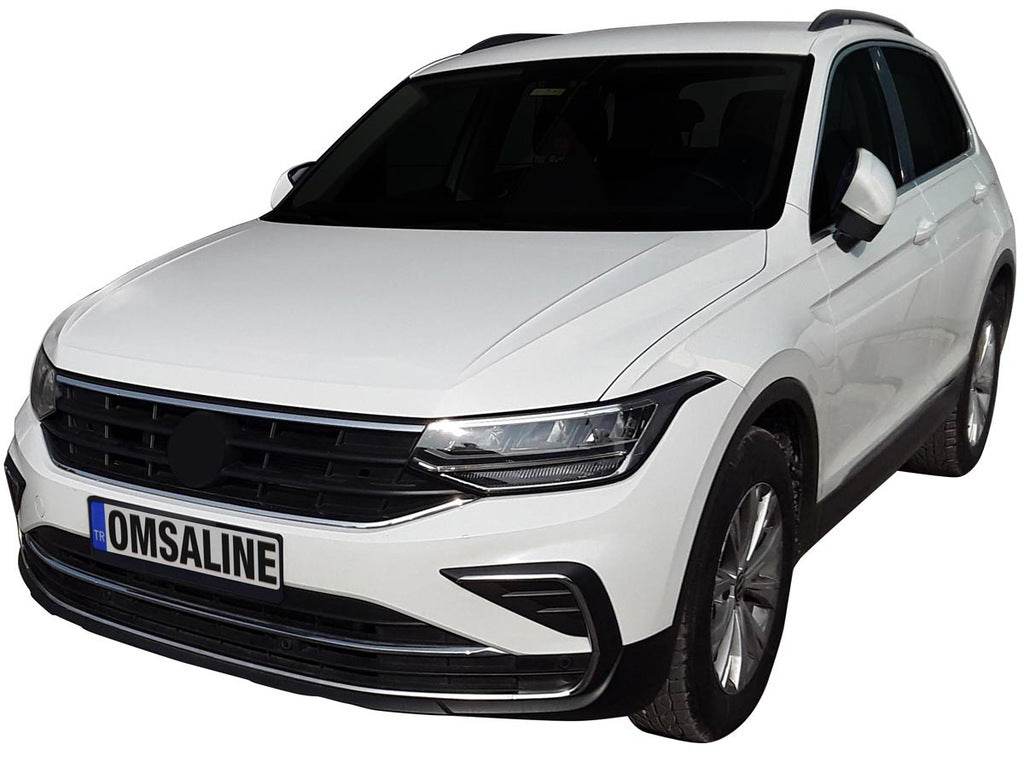 Covers for fog lights 2020+ (4 pcs., stainless steel) for Volkswagen Tiguan 2016-2023 - Reelken Auto