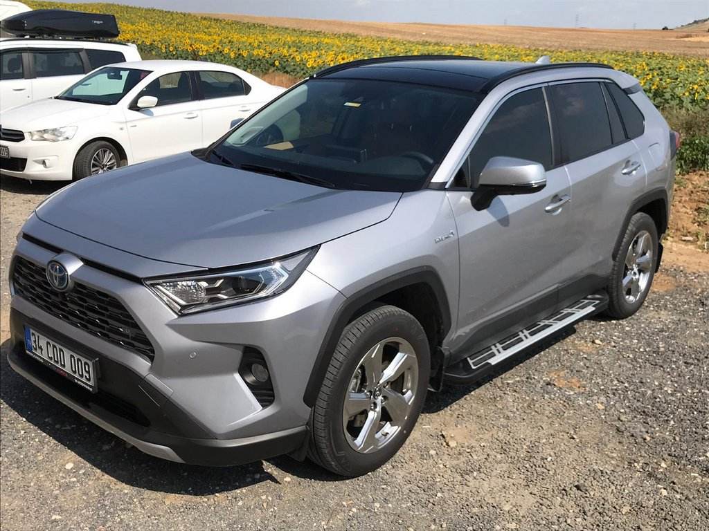 Sunrise side pad (2 pieces, aluminum) for Toyota Rav 4 2019- - Reelken Auto