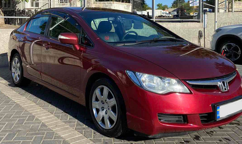 Window Deflectors (4 pcs, Sunplex Sport) for Honda Civic Sedan VIII 2006-2011 - image 4