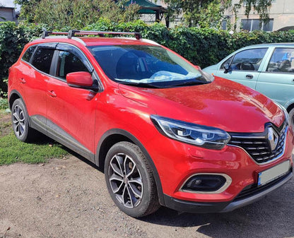 Windshields with chrome (4 pcs, Sunplex Chrome) for Renault Kadjar - Reelken Auto