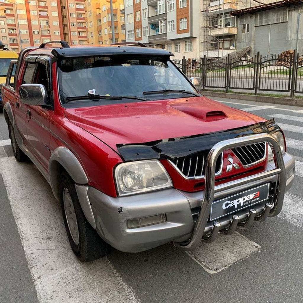 Hood deflector (EuroCap) for Mitsubishi L200 1996-2006 - Reelken Auto