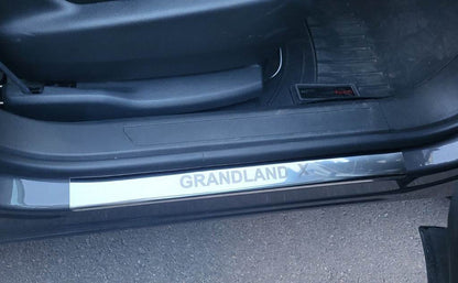 Threshold pads (4 pcs., stainless steel) for Opel Grandland X - Reelken Auto