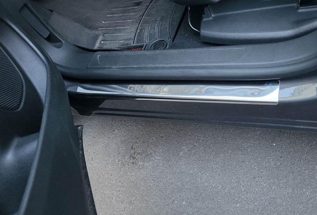 Threshold pads (4 pcs., stainless steel) for Opel Grandland X - Reelken Auto