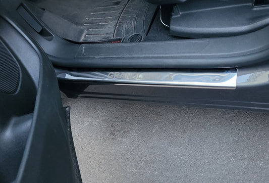 Door Sill Covers (4 pcs, Stainless Steel) for Opel Grandland X 2017- - image 2