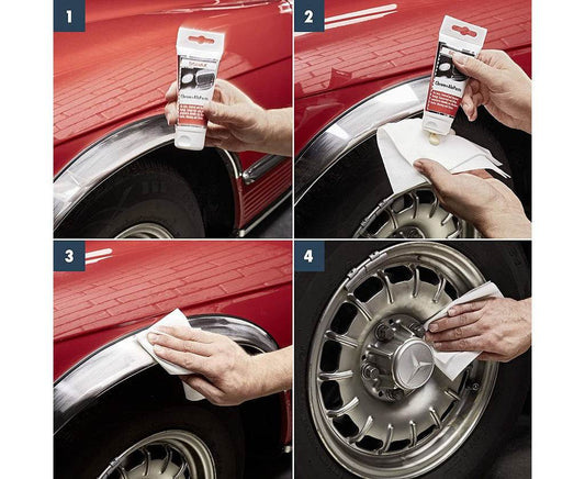 Sonax Chrome and Aluminum Cleaning Paste, 75 ml - Reelken Auto