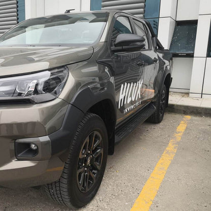 Molding on the top of the door (4 pcs, ABS) for Toyota Hilux 2015↗ - Reelken Auto