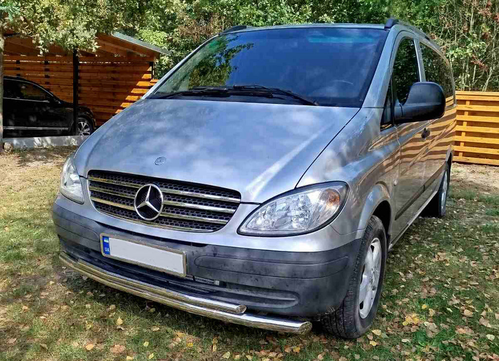 Front Bar ST014 (Stainless Steel) for Mercedes Vito W639 2004-2014 - image 13