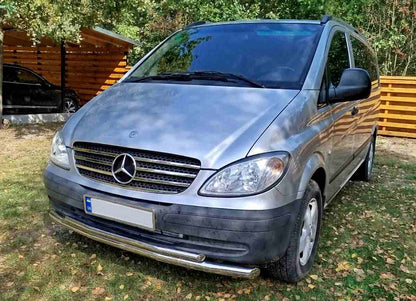 Front Bar ST014 (Stainless Steel) for Mercedes Vito W639 2004-2014 - image 13