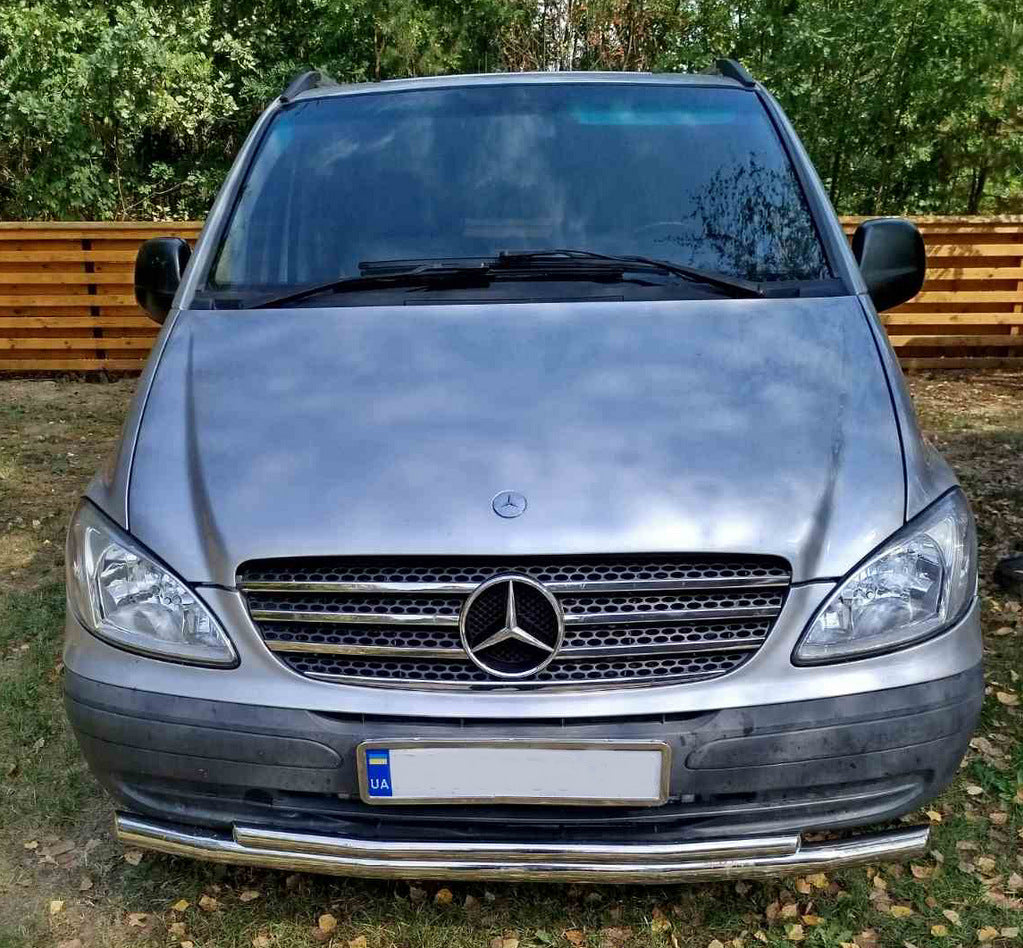Front Bar ST014 (Stainless Steel) for Mercedes Vito W639 2004-2014 - image 12