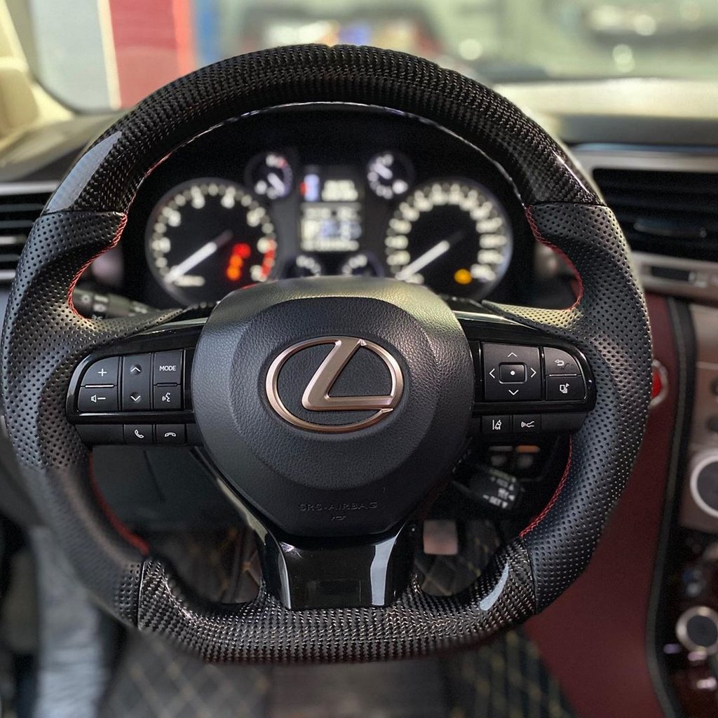 Complete anatomical steering wheel (carbon) for Lexus GX460 2009-2023 - image 6