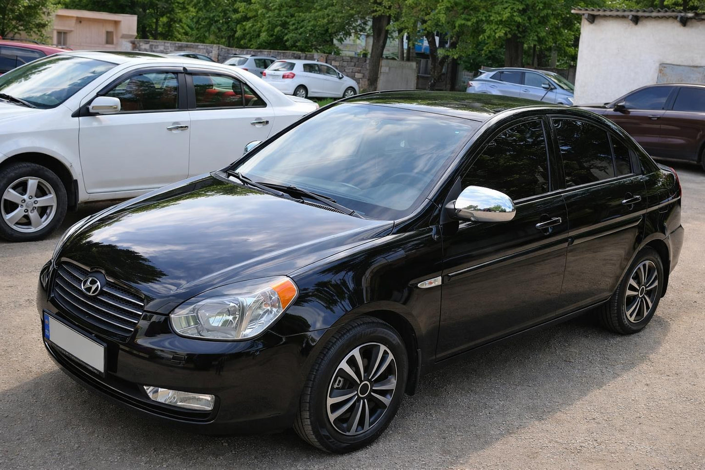 Mirror Covers (2 pcs, plastic) for Hyundai Accent 2006-2010 - image 1