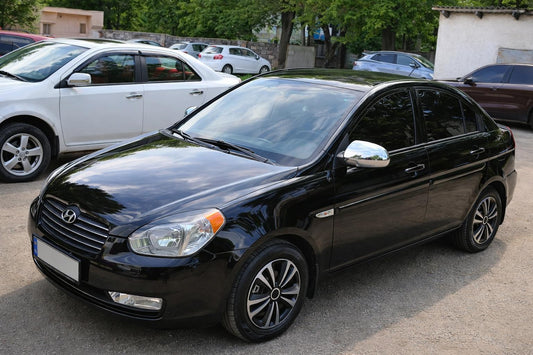 Mirror Covers (2 pcs, plastic) for Hyundai Accent 2006-2010 - image 1