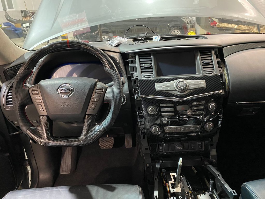 Carbon Steering Wheel for Nissan Patrol Y62 2010-2024 - image 4
