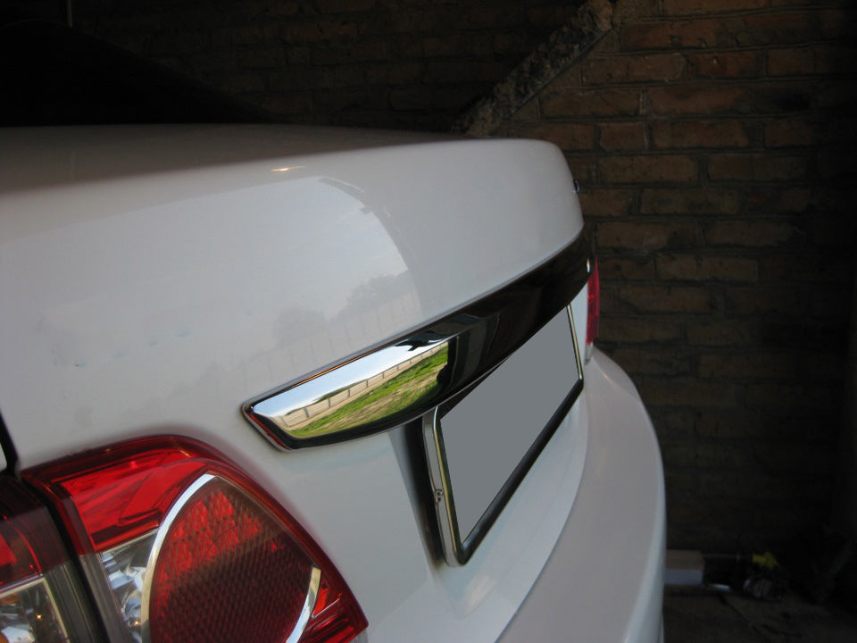 Chrome trim above license plate 2010-2013 (stainless steel) for Toyota Corolla 2007-2013 - image 3